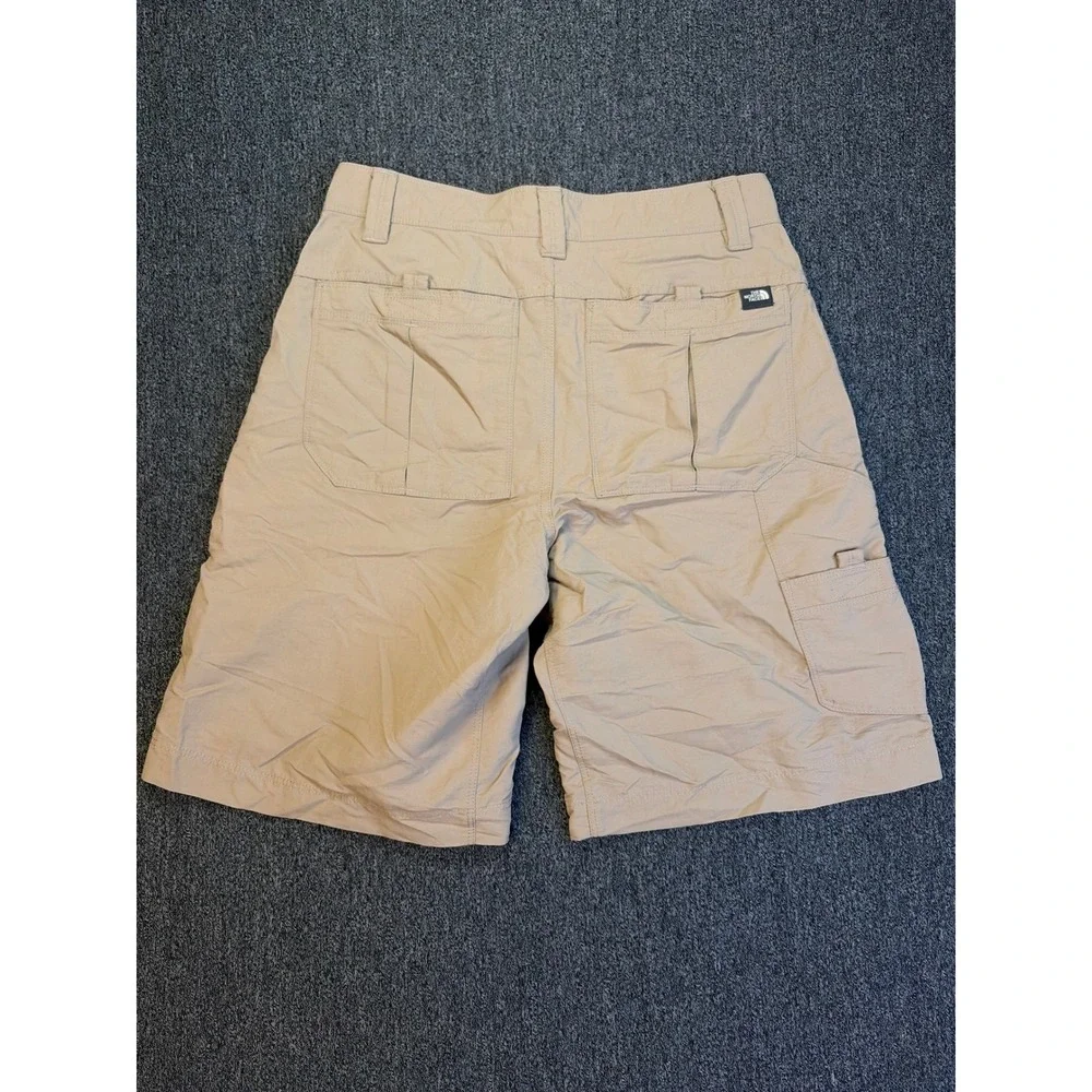 The North Face‎ Mens Horizon Cargo Hiking Shorts Tan Khaki Nylon Size 30